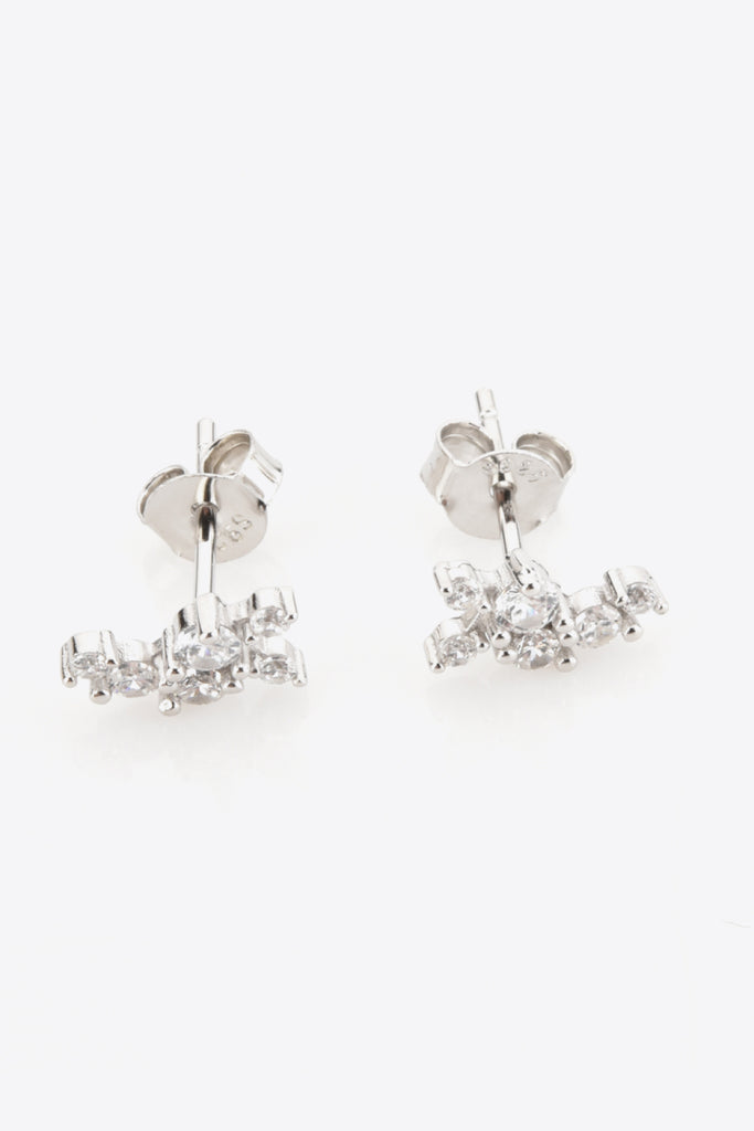 Zircon 925 Sterling Silver Stud Earrings