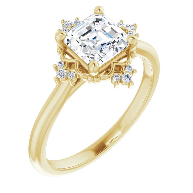 Yellow Gold-Asscher