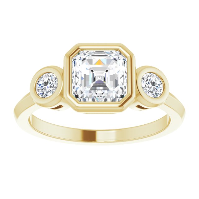 Yellow Gold-Asscher