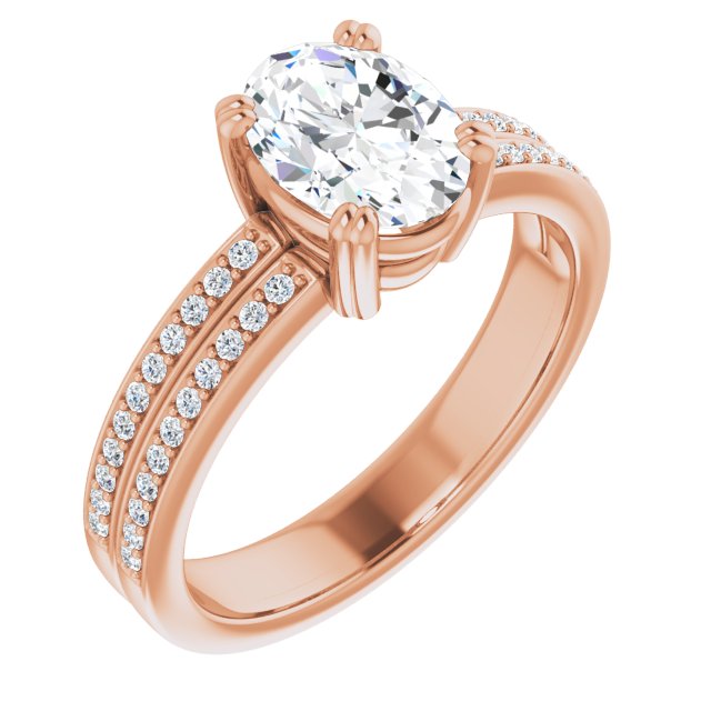 Rose Gold-Oval