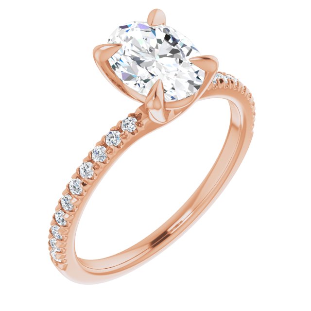 Rose Gold-Oval