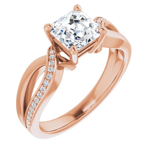 Rose Gold-Asscher