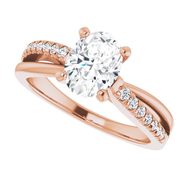 Rose Gold-Oval
