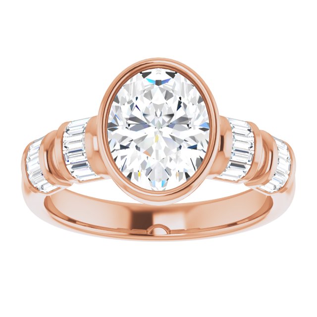 Rose Gold-Oval