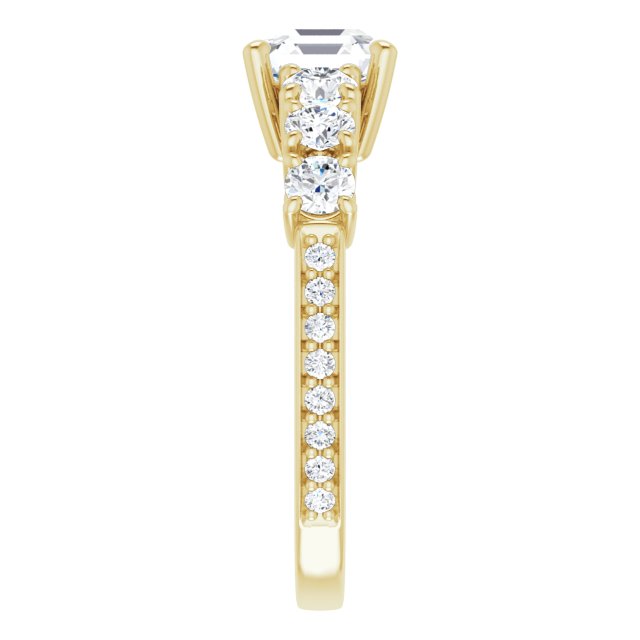 Yellow Gold-Asscher