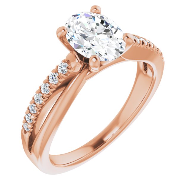 Rose Gold-Oval