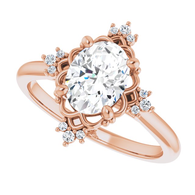 Rose Gold-Oval