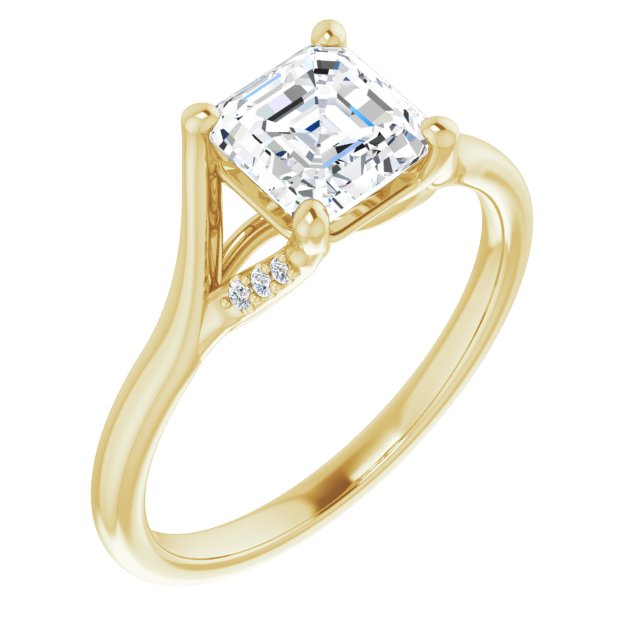 Yellow Gold-Asscher