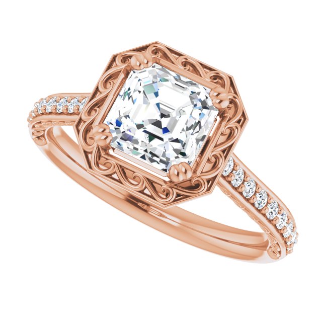 Rose Gold-Asscher