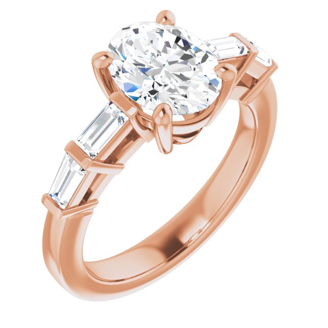 Rose Gold-Oval