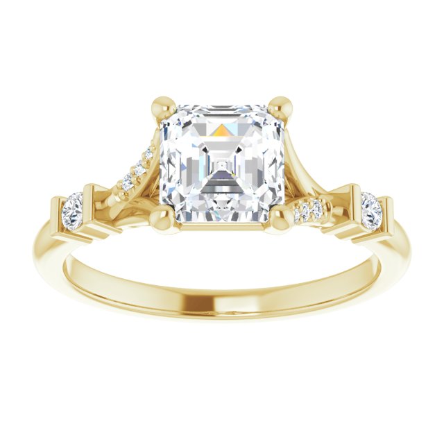 Yellow Gold-Asscher