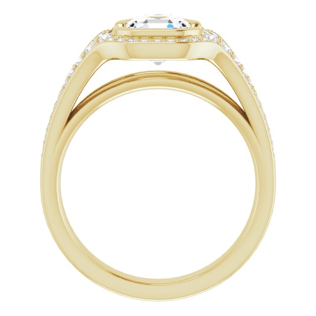 Yellow Gold-Asscher