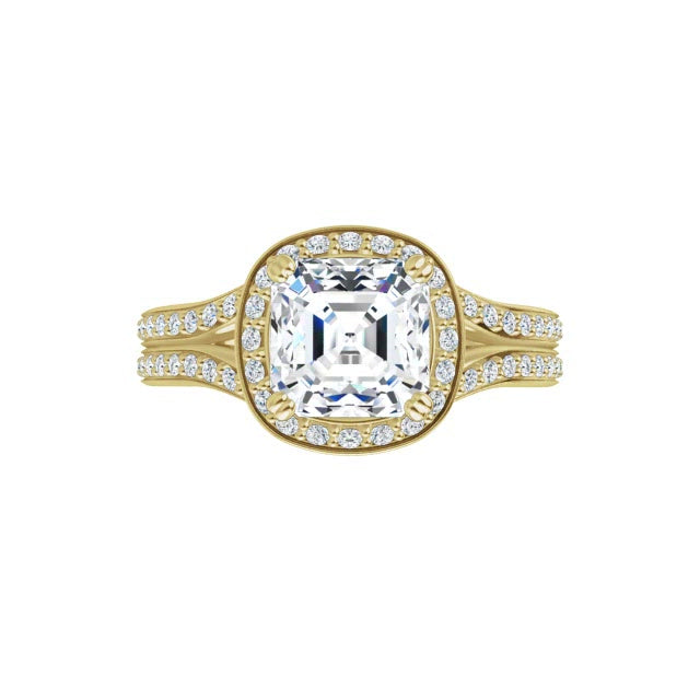 Yellow Gold-Asscher