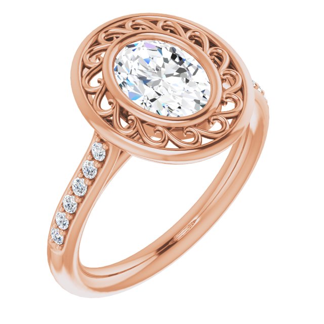 Rose Gold-Oval