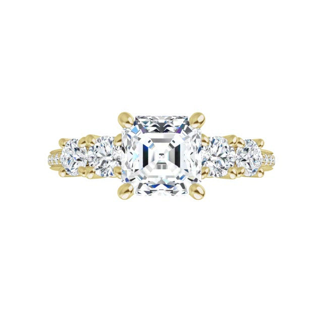 Yellow Gold-Asscher