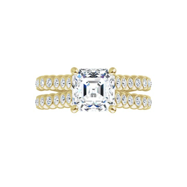 Yellow Gold-Asscher