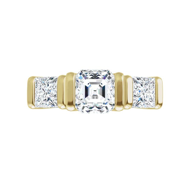 Yellow Gold-Asscher