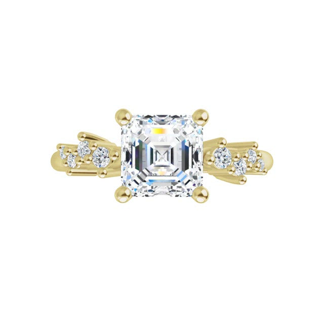 Yellow Gold-Asscher