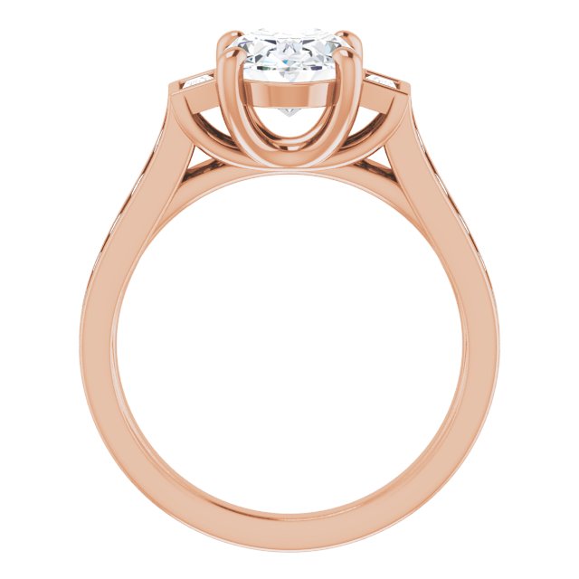 Rose Gold-Oval