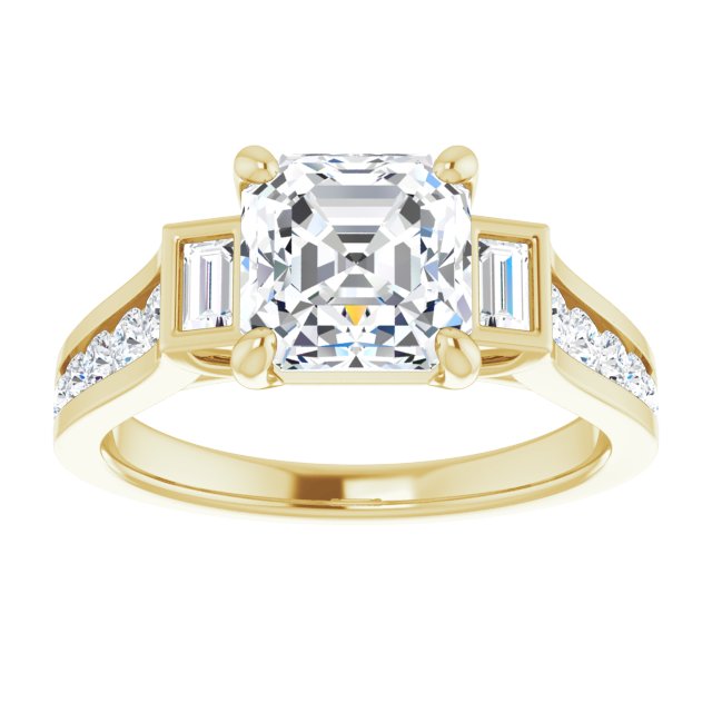 Yellow Gold-Asscher