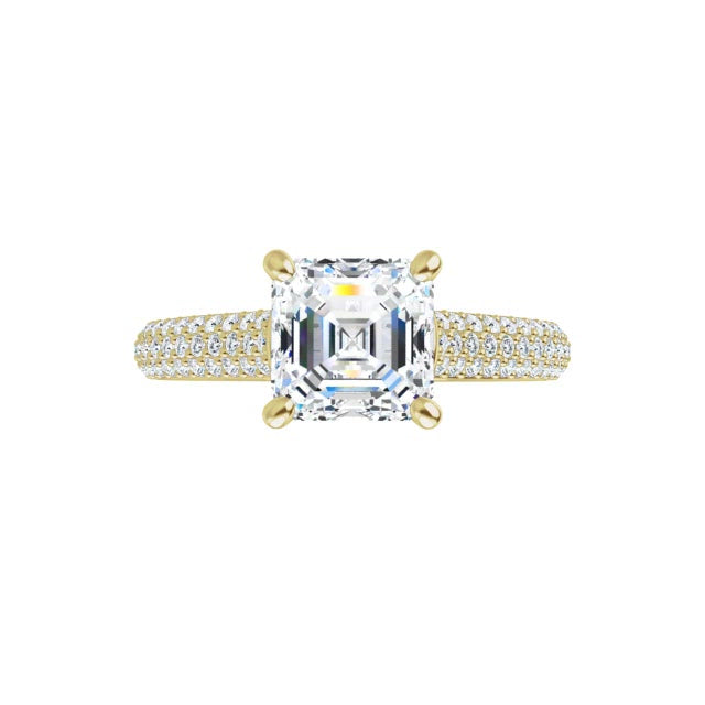 Yellow Gold-Asscher