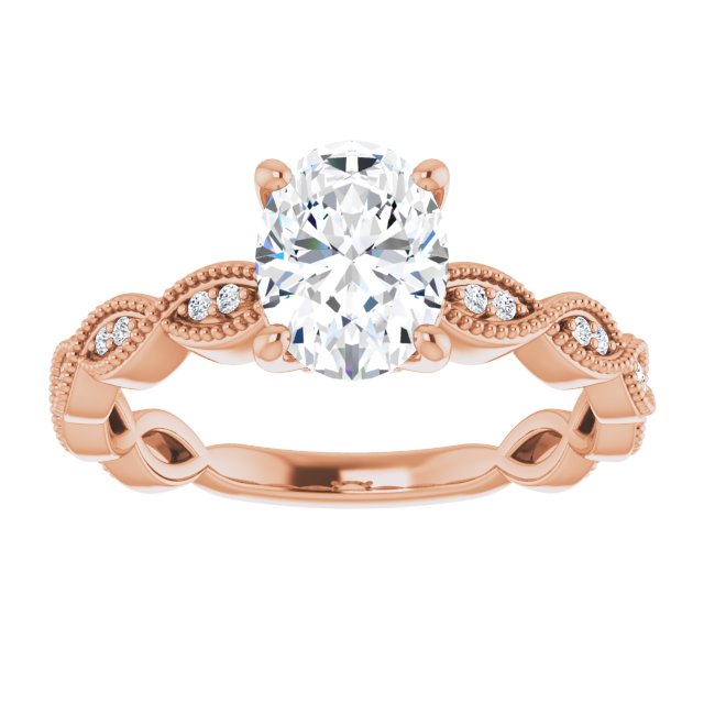 Rose Gold-Oval