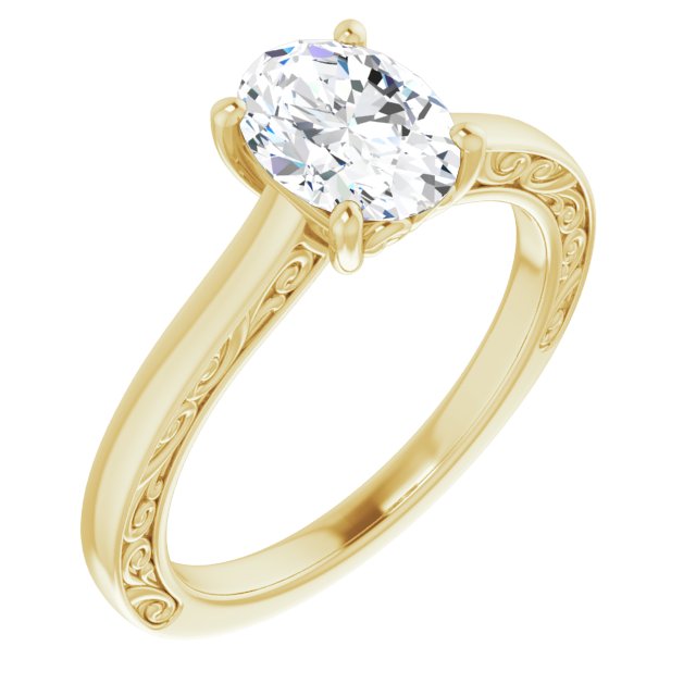 Yellow Gold-Oval