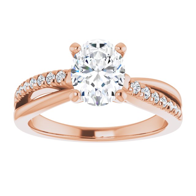 Rose Gold-Oval