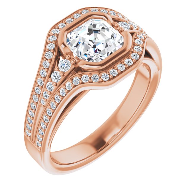 Rose Gold-Asscher