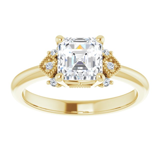 Yellow Gold-Asscher