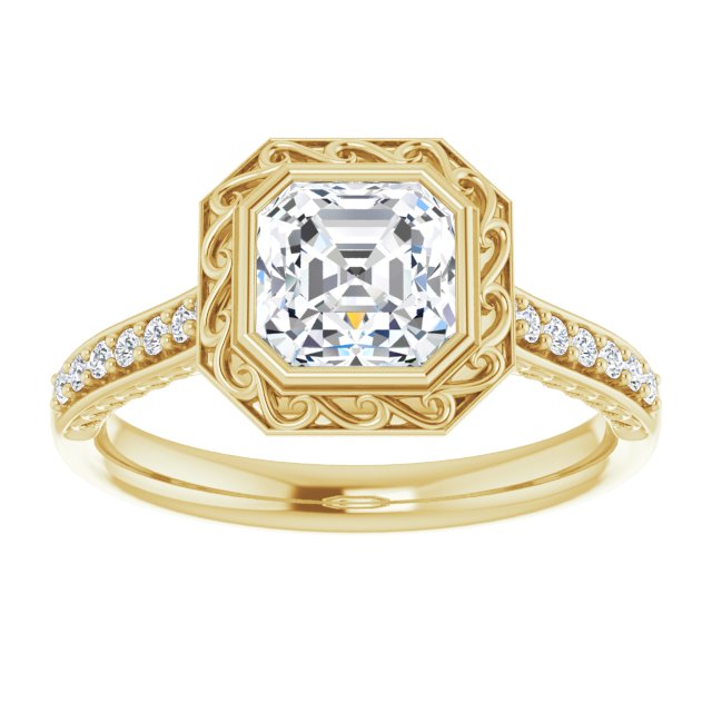 Yellow Gold-Asscher