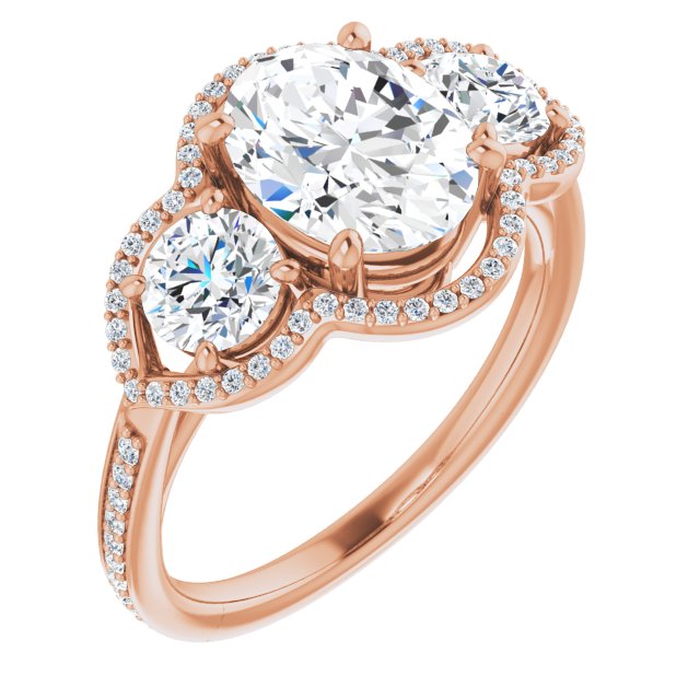 Rose Gold-Oval