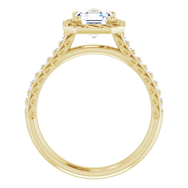 Yellow Gold-Asscher