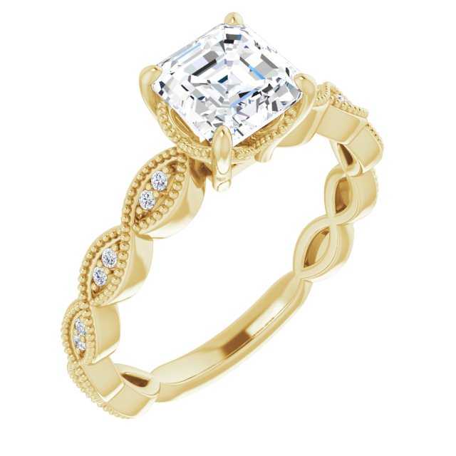 Yellow Gold-Asscher