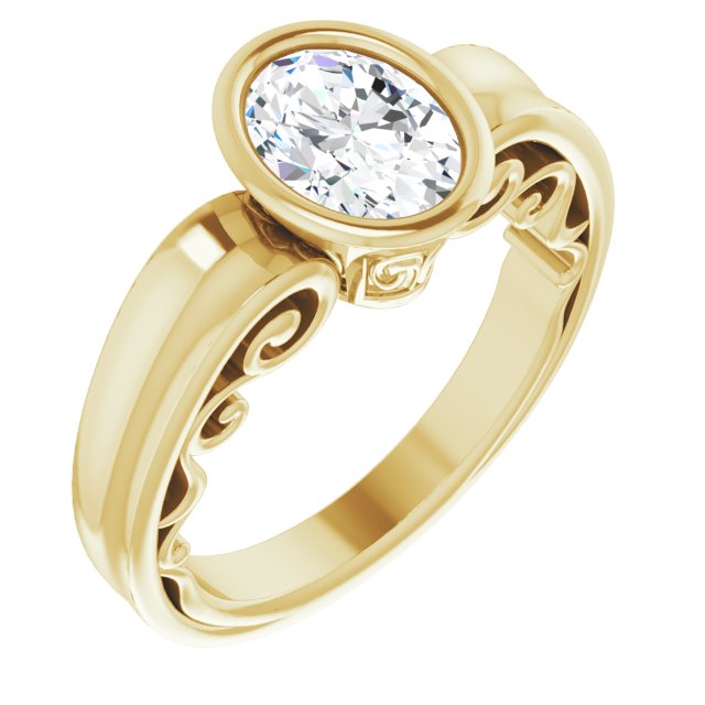 Yellow Gold-Oval