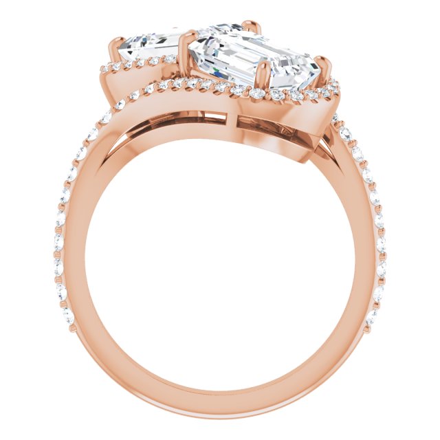 Rose Gold-Emerald