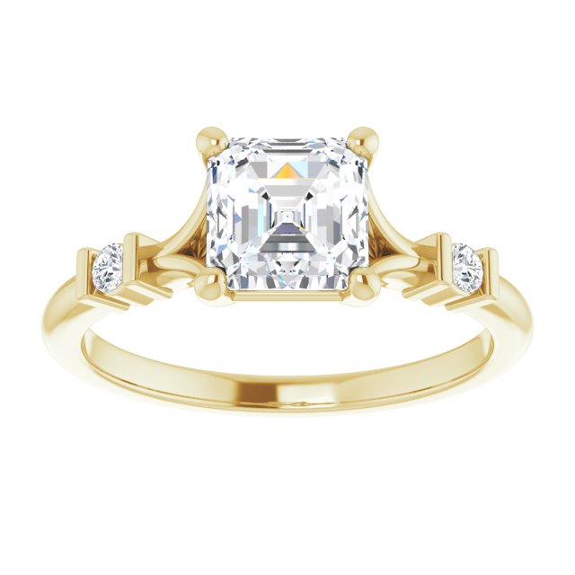 Yellow Gold-Asscher