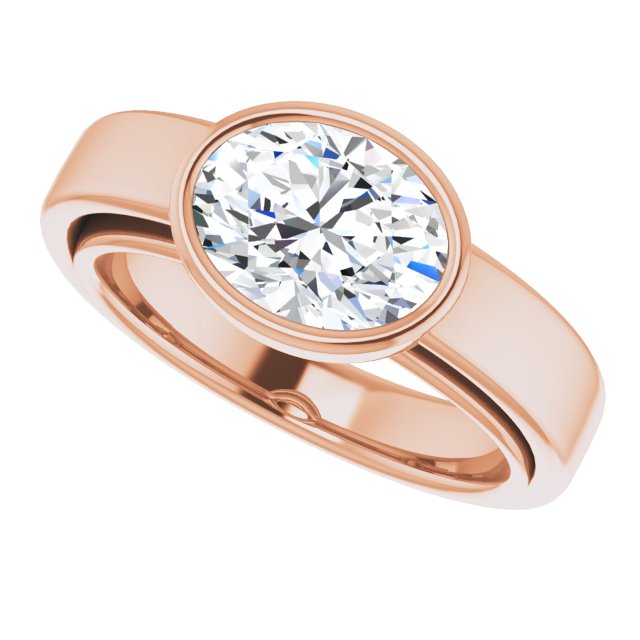 Rose Gold-Oval