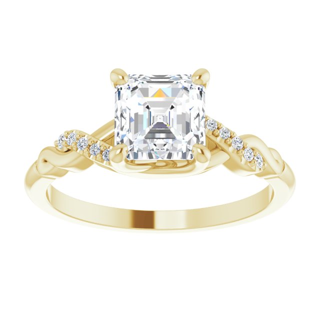 Yellow Gold-Asscher