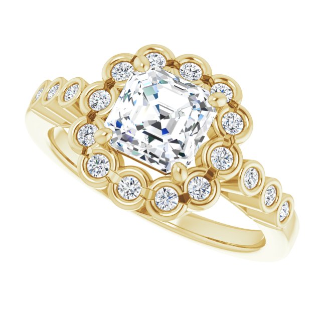 Yellow Gold-Asscher