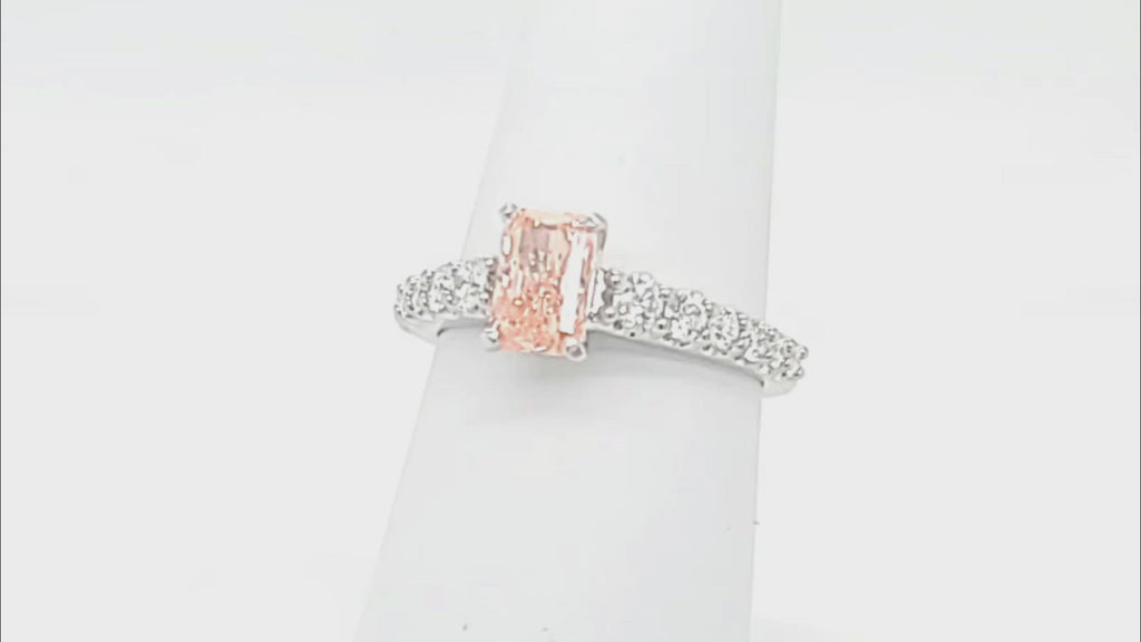 123539 - Pink Diamond Engagement Ring Video