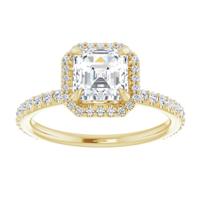 Yellow Gold-Asscher