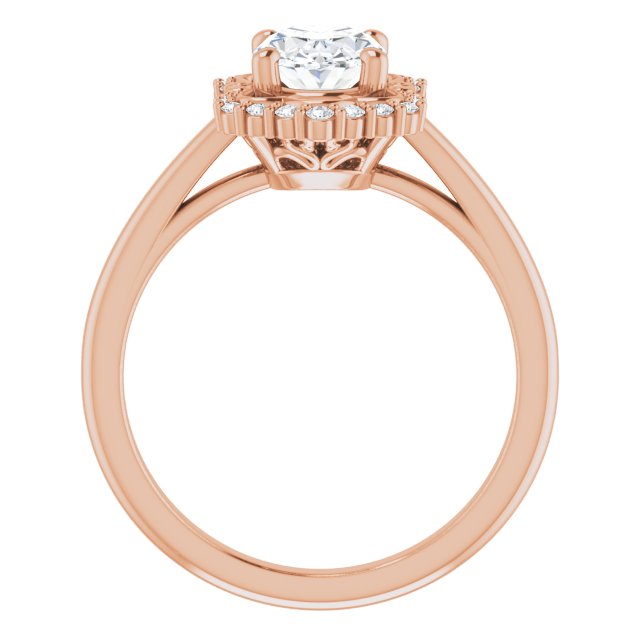 Rose Gold-Oval