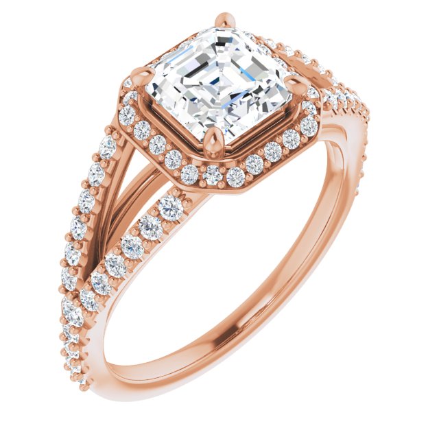 Rose Gold-Asscher