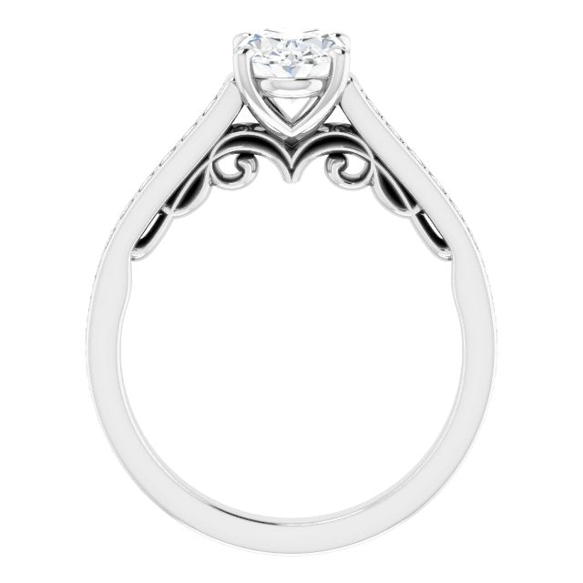 White Gold-Oval