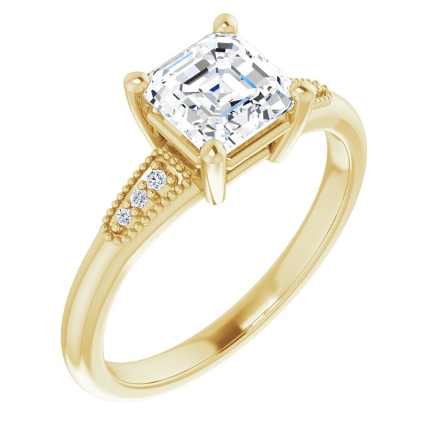 Yellow Gold-Asscher