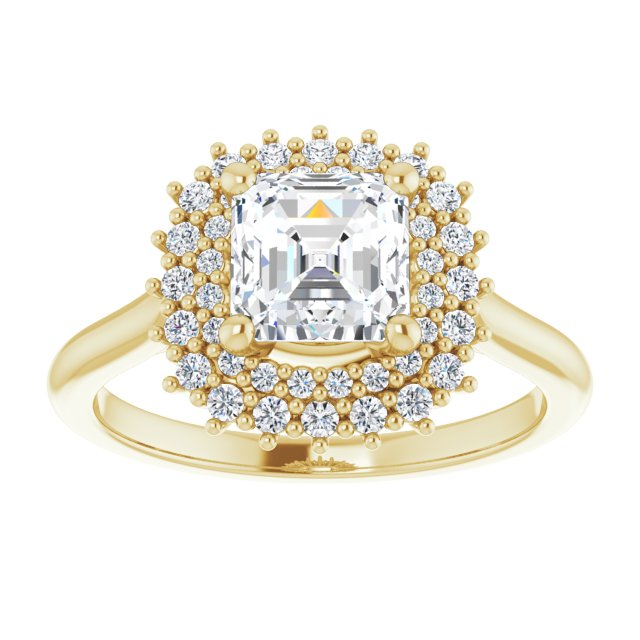 Yellow Gold-Asscher