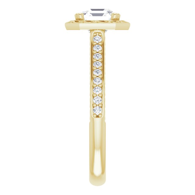 Yellow Gold-Asscher