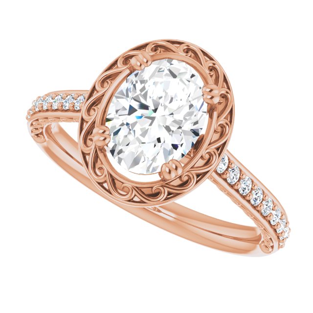 Rose Gold-Oval