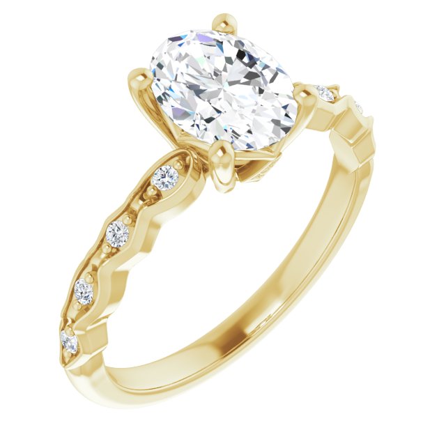 Yellow Gold-Oval